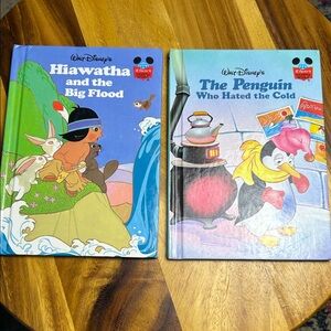 Disney Hiawatha and the Big Flood and The Penguin Who Hated the Cold Book Set